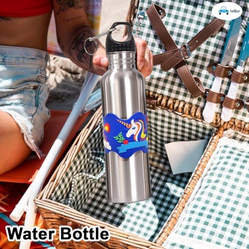 Image of FunBlast Stainless Steel Water Bottles for Kids - Leak Proof Water Bottle, School Water Bottle for Boys, Traveling Water Bottle, Unicorn Waters Bottle for Kids & Adult - 1000 ML
