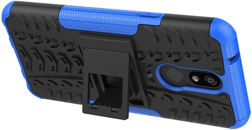 Yiakeng Compatible for LG K40 Case, LG Solo LTE Case, LG K12 Plus Case, LG X4 2019 Case, Heavy Duty Protection with Kickstand Slim Phone Cases (Blue)