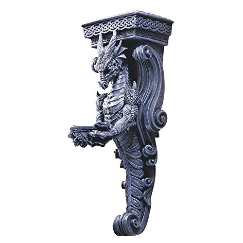 Design Toscano CL3826 Dragons of Darkmoor Castle Wall Caryatid, 14 cali