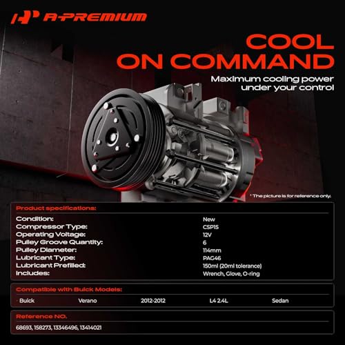 Image of A-Premium Air Conditioner AC Compressor with Clutch