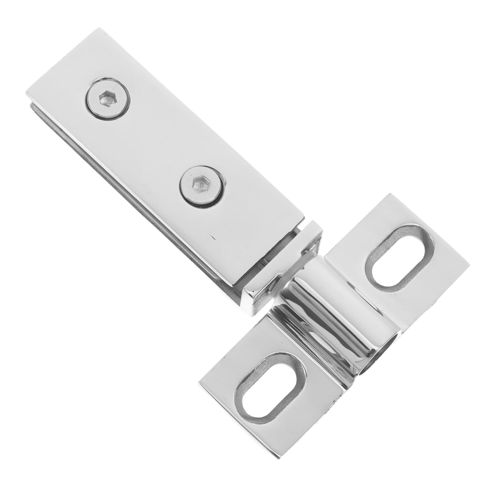KONTONTY Metal Shower Door Hinge Replacement Heavy Duty Pivot Hinge Square Long Strip for Bathroom