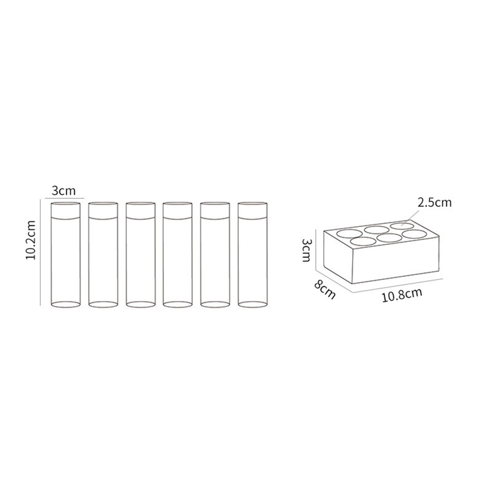 Kaffeebohnen Reagenzgläser, Kaffeebohnen Röhrchen, Flasche, Kanister, Holzhalter, Ständer, Kaffeebohnen Aufbewahrungsröhrchen für Café, Einzelhandel, 17 g