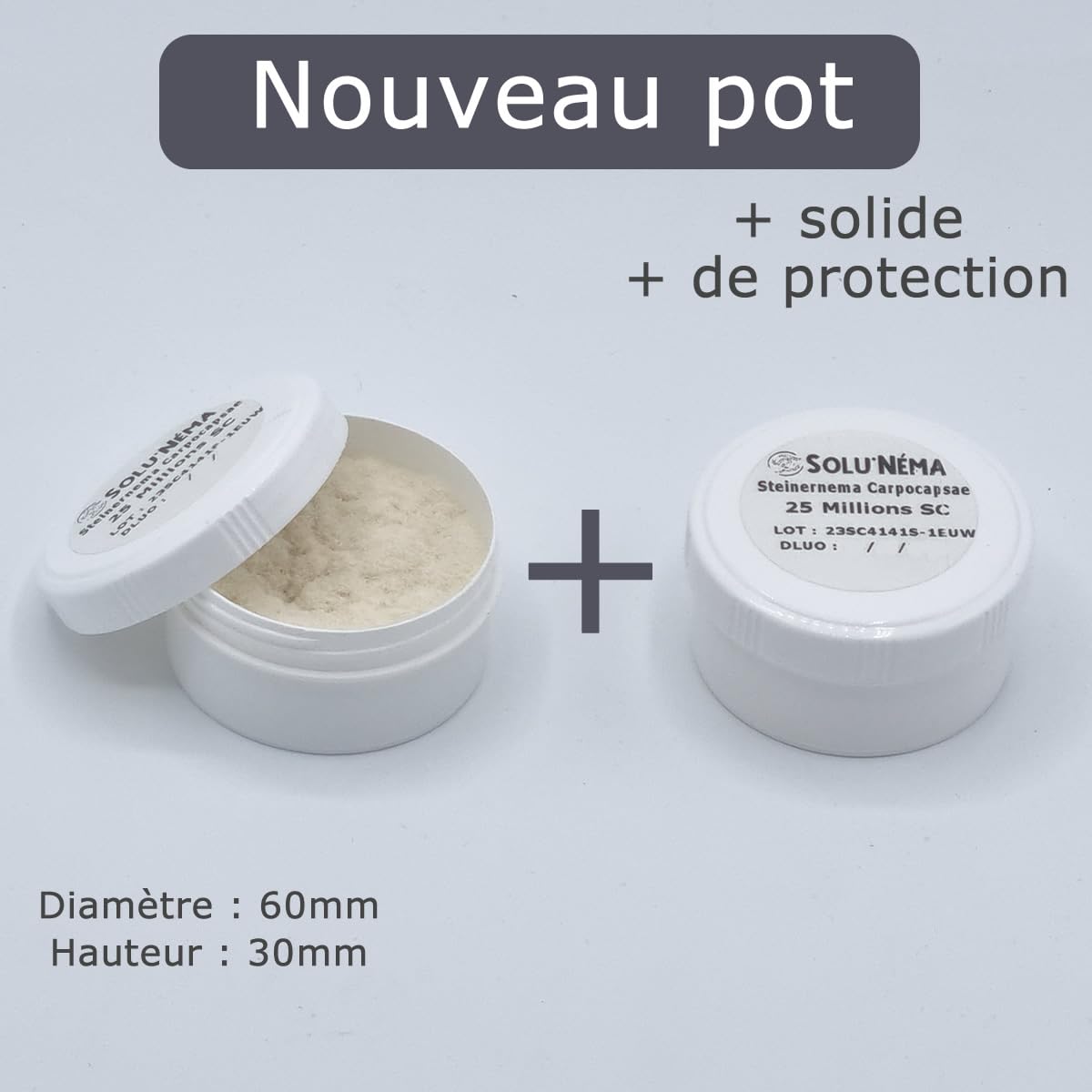 SOLUNEMA - Nématodes Contre le Papillon du Palmier et le Charançon Rouge - 50 millions - Pour 4 à 6 Palmiers