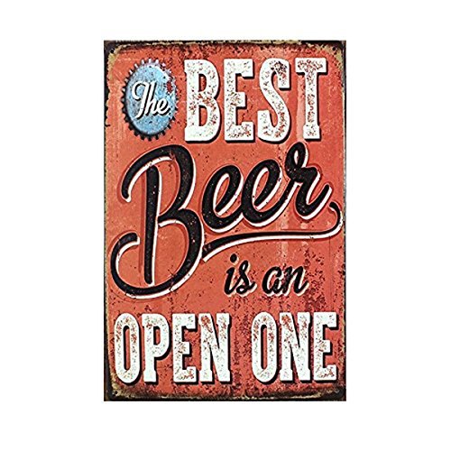 Metal Sign Tin Poster Beer Theme Vintage Sign Tavern Bar Pub Shop Retro 12" X 8"