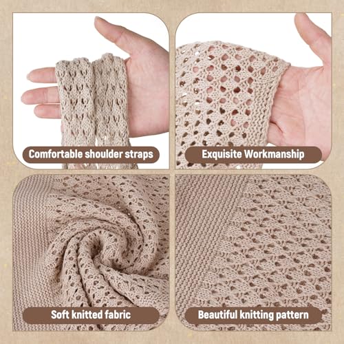 Bolso de Playa Crochet para Mujer Estilo Boho Grande miniatura 5
