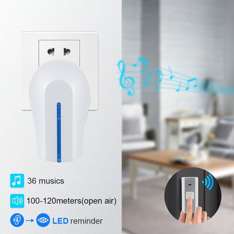 Sonnette de maison musicale à télécommande pour un contrôle à distance