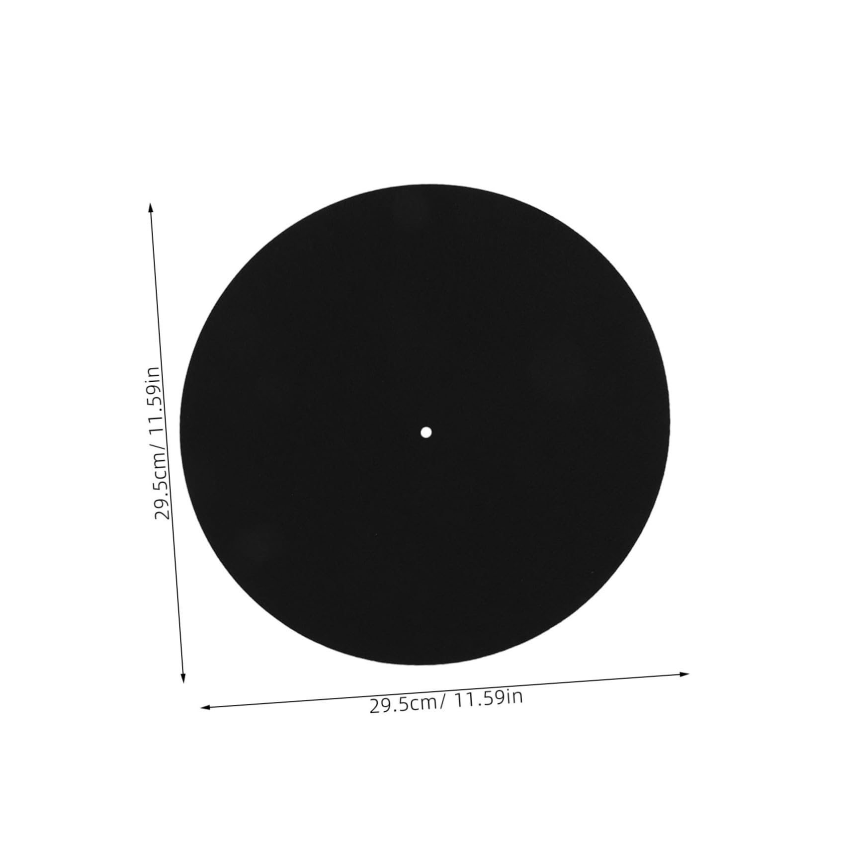 BESTonZON Vinyl Record Pad Set 2pcs Anti-slip Felt Mat for Turntable Record Player Protection Mat Static- Design