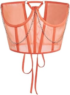 女性コルセットウエストベルトタッセルチェーンワイドベルトレースアップビスチェパーティーコスチュームアクセサリーナイトクラブレースコル