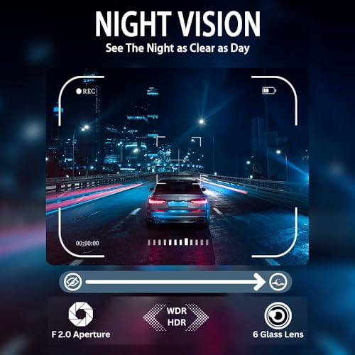 Image of Dash X 4 Channel 1080P Car Dash Cam | Front, Rear, Left & Right Recording | Infrared Night Vision | 24H Parking Monitor | G-Sensor | Loop Recording | Reverse Assist