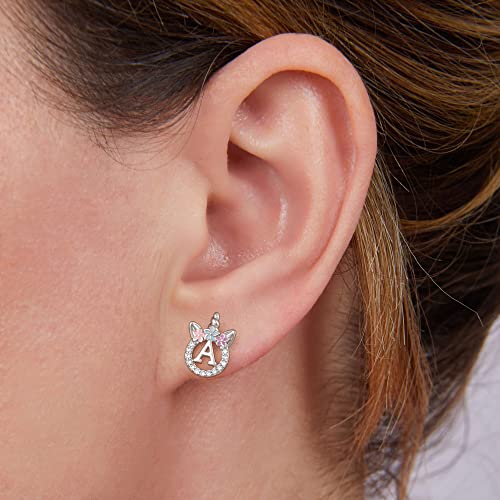 Earrings for Girls - Sterling Silver Girls Earrings Kids Earrings Hypoallergenic Earrings for Girls 8 9 10 11 12 Toddler Little Girls Unicorn Gifts for Girls Trendy Stuff | Gift for Teen Girls Jewelry3