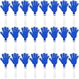 ZCYSRLQIN 24 Pcs Hand Clappers 7.5 Inch Plastic Clappers Noisemakers Party Favors Clapping Noise Maker Birthdays Game Prizes Classroom Rewards Football Sporting Events Cheers Supplies (Blue,White)