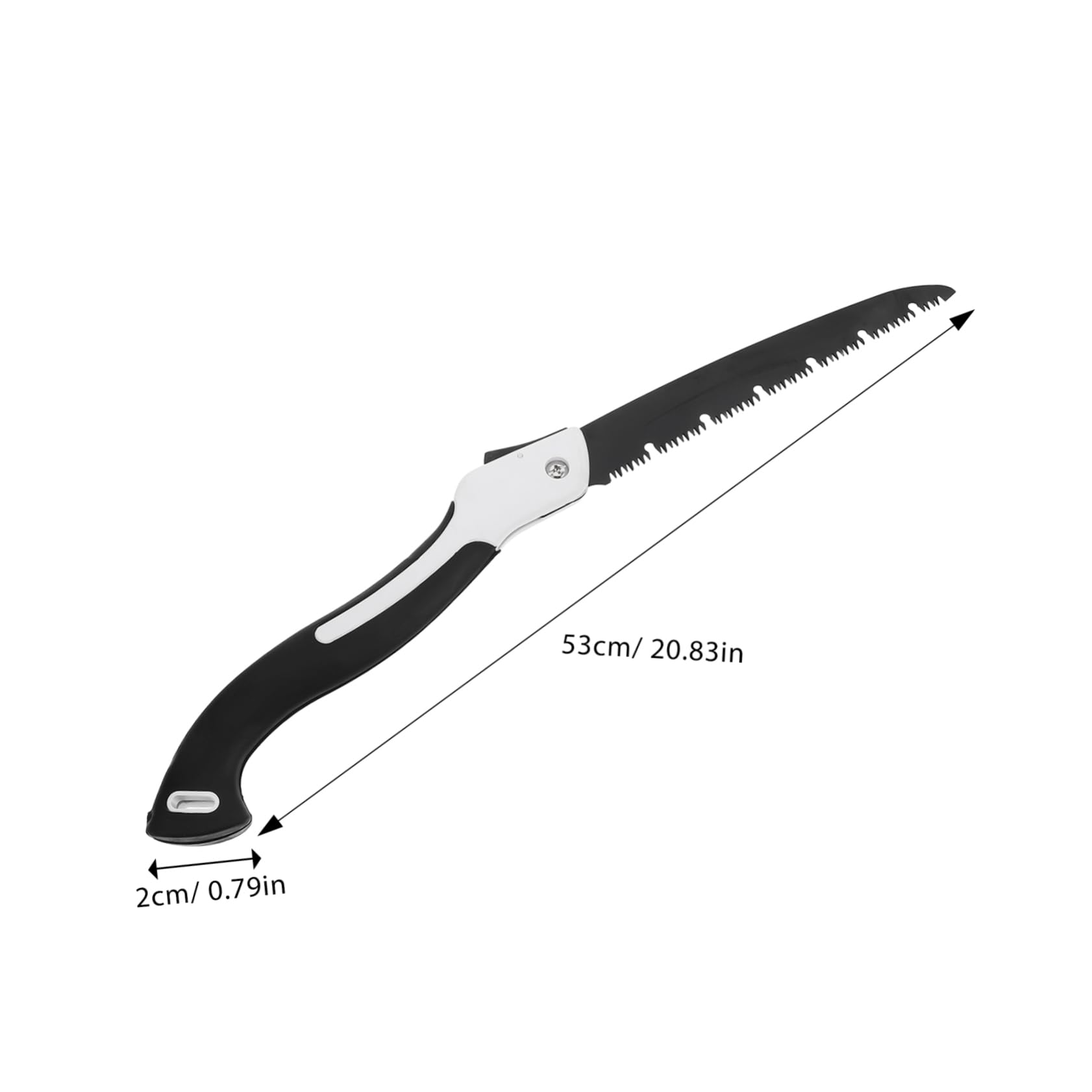 GALPADA Triple-cut Folding Saw for Wood Cutting Pruning Tool for Trees Shrubs Branches Waterproof Rustproof Woodworking Hand Tool l Size 53cm