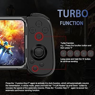 Crotrain Wireless Gamepad Controller for iPhone 17/16/15/14/iPad/iOS/Galaxy S25/24/23/Android/Tablet, Phone Game Controller for Xbox Cloud Gaming/PS Remote Play/Call of Duty Mobile/Genshin/Roblox/Diablo