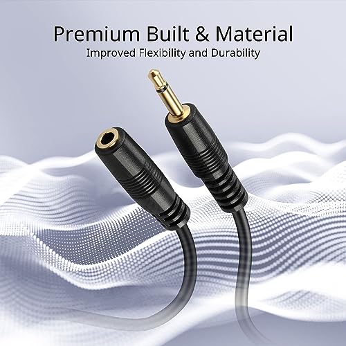 Cable de extensión mono Jack 3.5mm 15 FT miniatura 3