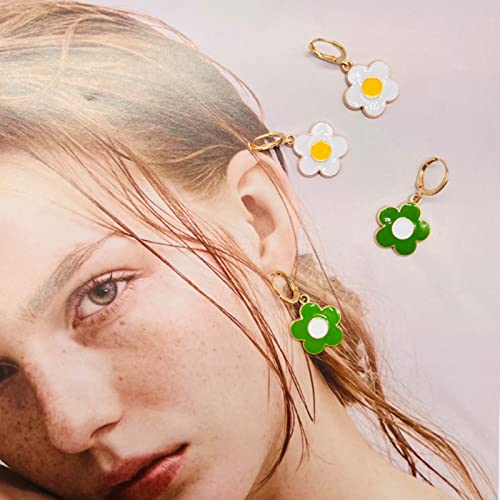Svovin 20 Pairs Cute Huggie Hoop Earring Set For Women Colorful Y2K Enamel Earring Lightning Star Moon Weird Dangle Trendy Gold Aesthetic Earrings Pack #TOP5