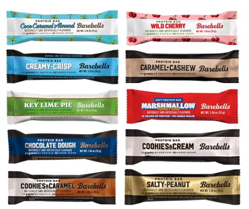 Protein Bars Variety Pack – 10 Flavor Sampler with 20g Protein Each | Low Sugar High Protein Snacks Bars | Bundled by Mix It Up Munchies & More | Healthy Gift Box Idea
