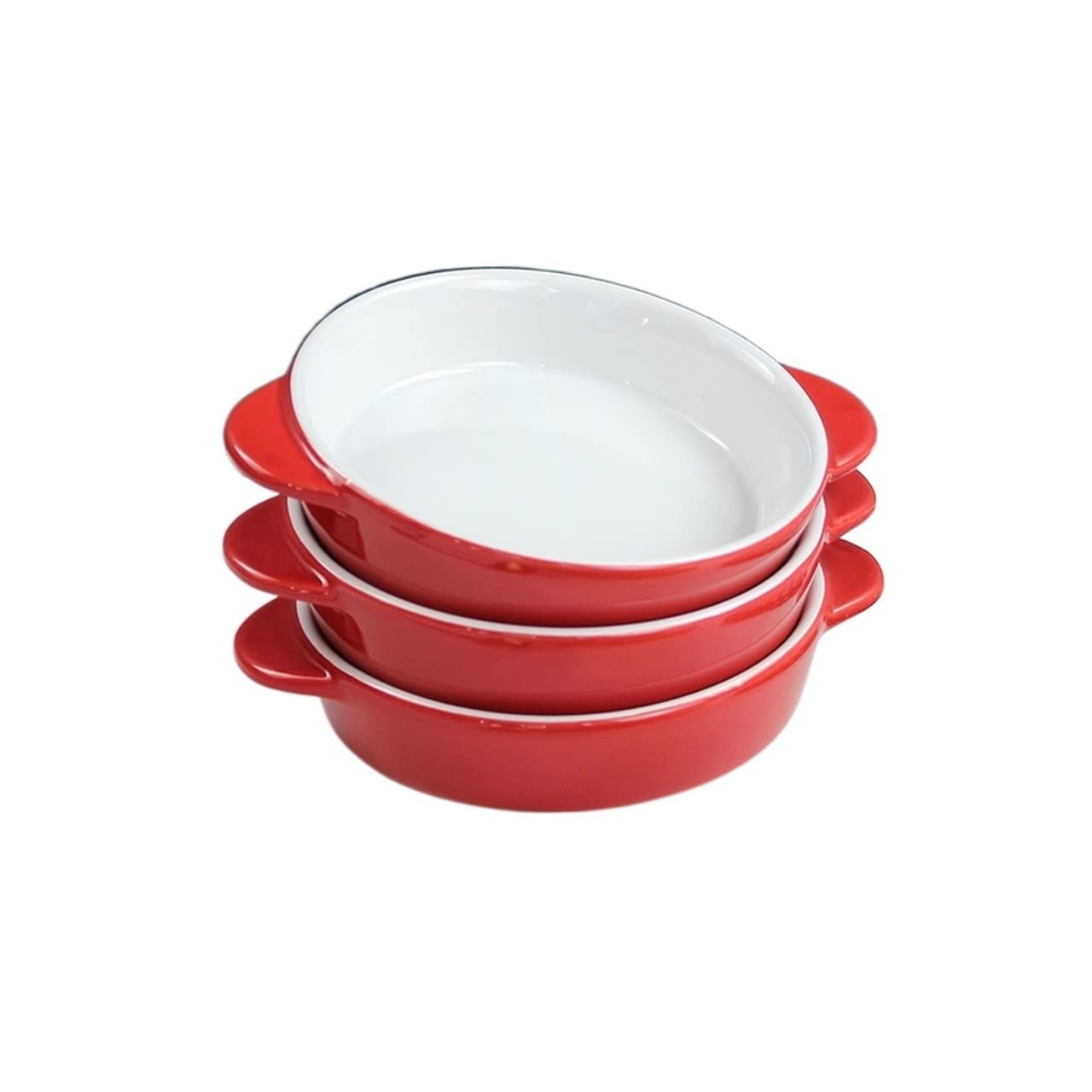 Naczynia do pieczenia nieprzywierająca zestaw naczyń do pieczenia ceramiczna forma do pieczenia naczynie do gotowania ciasta kolacja okrągły kształt formy formy do pieczenia zestaw (3 sztuki) nieprzywierająca forma do ciasta (kolor: A)