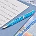 Asvine V800 Fountain Pen -Vacuum Filling System with Large Ink Capacity-Number 8 Stub Nib 1.1mm Calligraphy Art Drawing with Wrench - Sky Blue Acrylic
