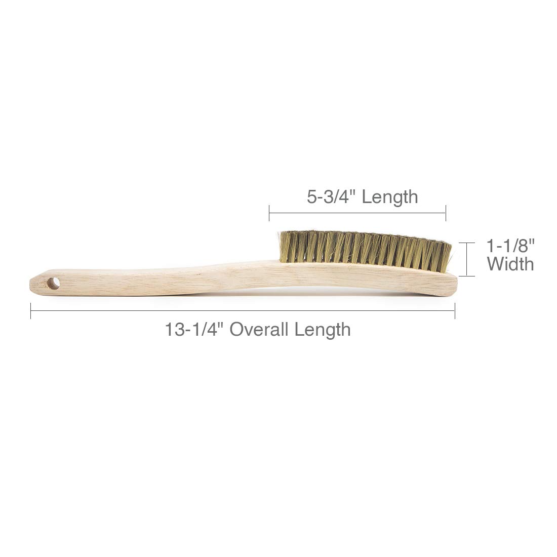 Osborn 54036 Plater's Fine Solid Wood Block Wire Scratch Brush
