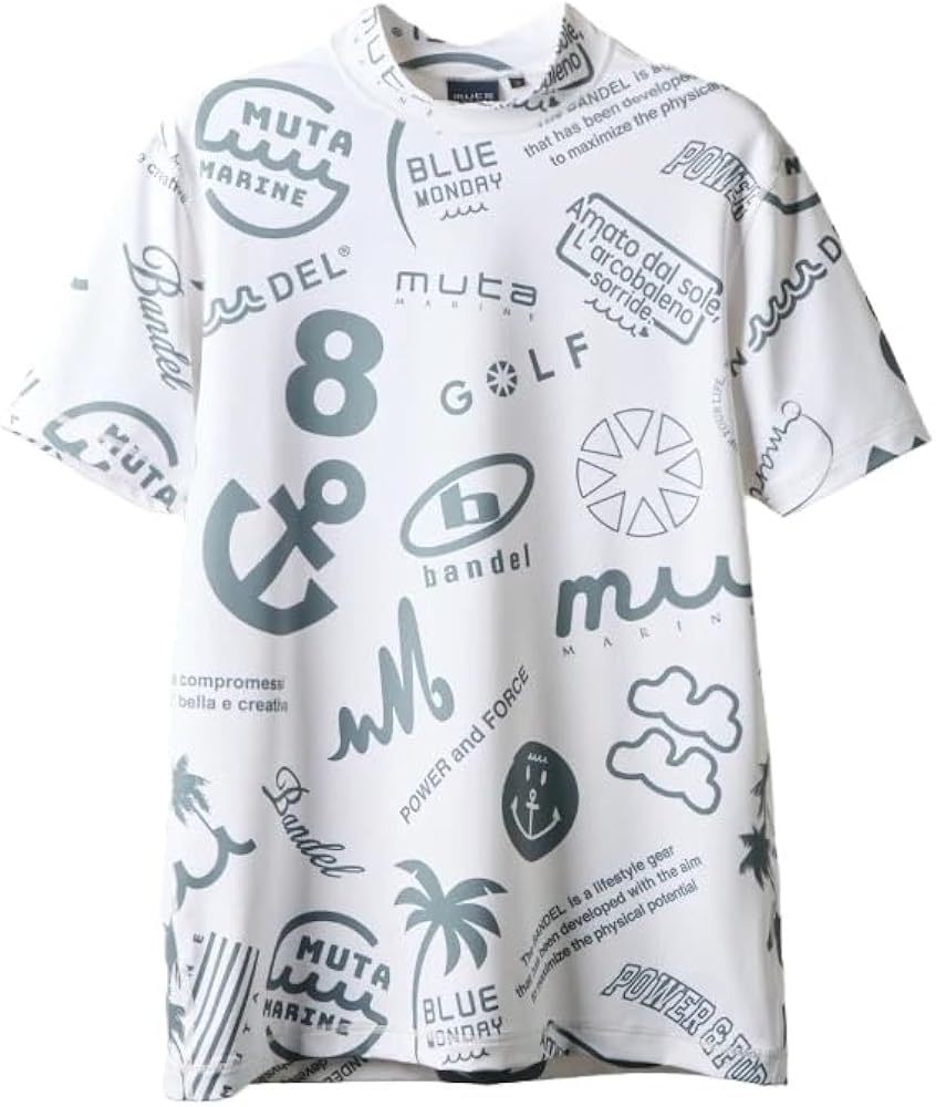 Amazon.co.jp: [BANDEL] x muta MARINE S/S Pattern Moc/モックネック