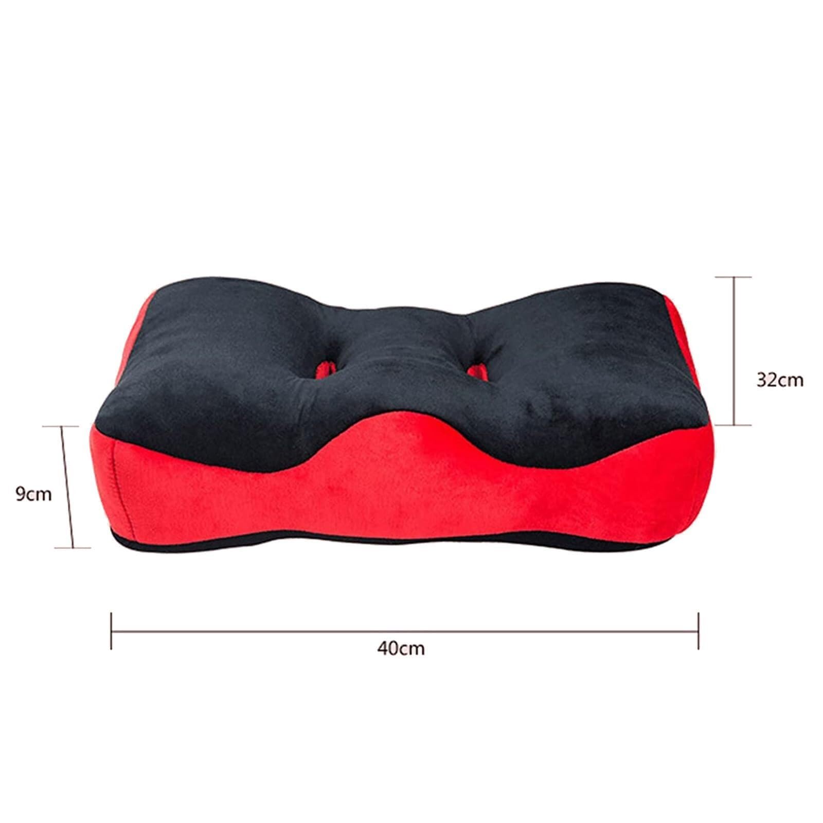 X&Z-XAOY Cuscino In Memory Foam A Due Fori Tuberosità Ischiatica Cuscino Di Seduta Cuscino Per Ossa Sedute, Coccige E Dolori Alla Schiena-40x32x9cm
