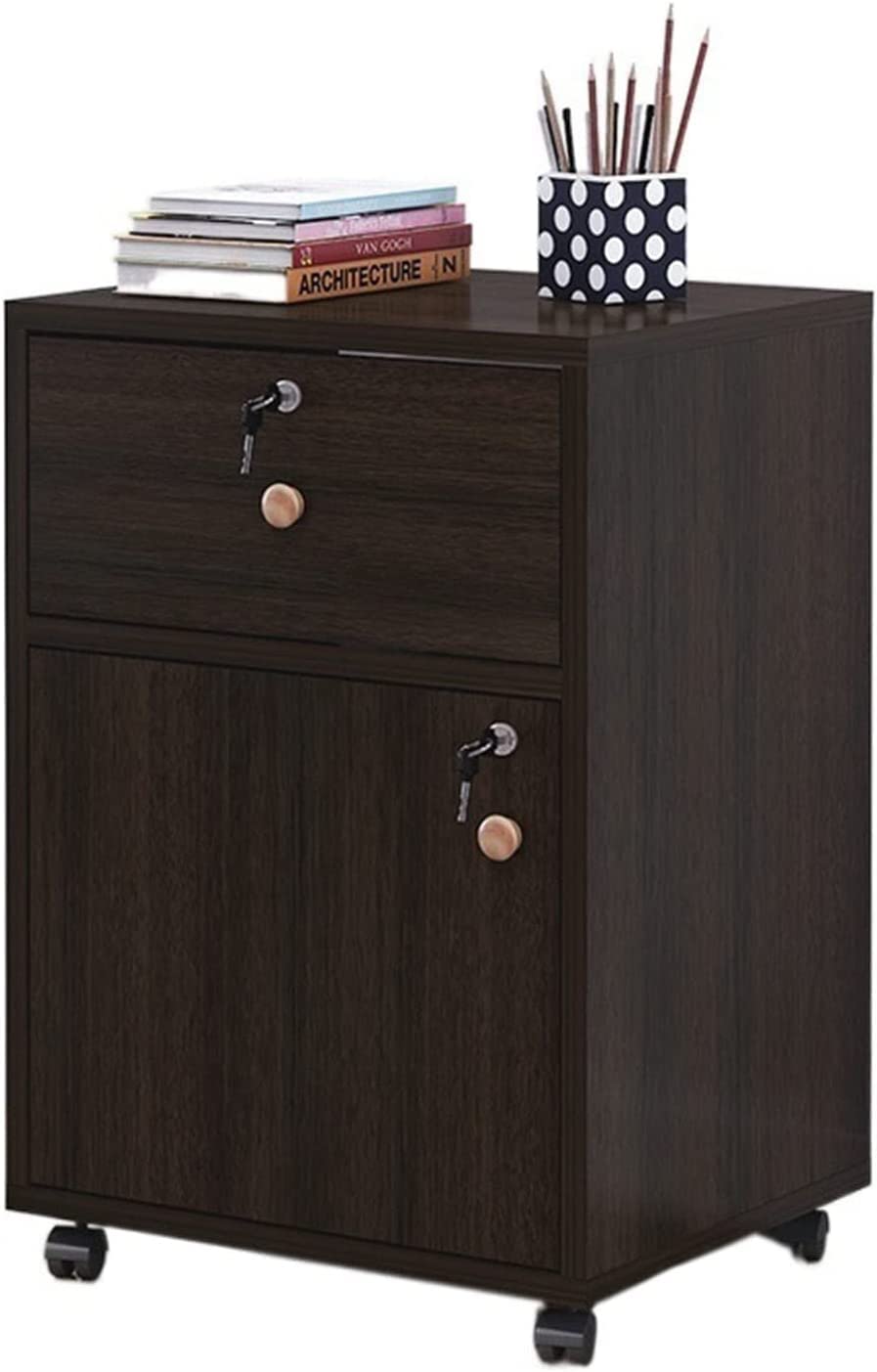 Aioneer Wooden File Cabinet For Office Able Drawer – Mobile Data Storage Organizer For Efficient Office Organization-A2-Einheitsgr??e