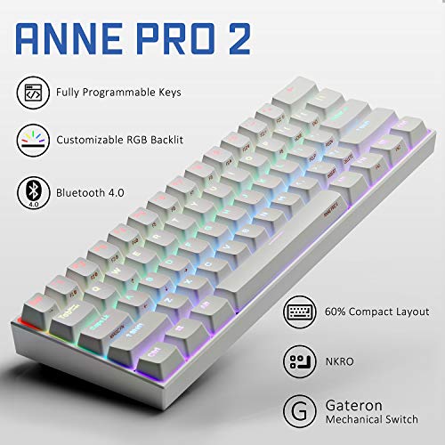 ANNE PRO 2, 60% Wired/Wireless Mechanical Keyboard - Image 3