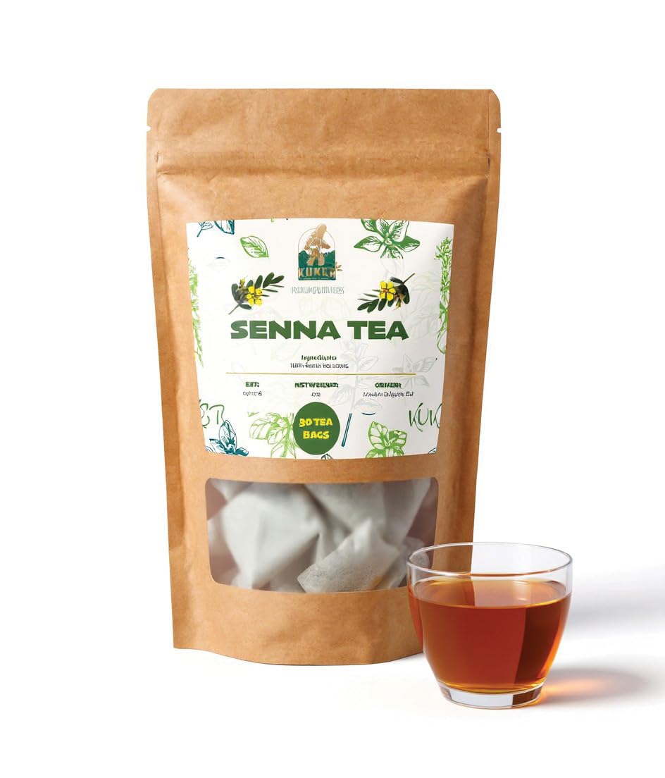 Sponsored Ad – Premium Senna Tea 30 TEA BAGS Leaves and Fruit Laxative, Constipation Relief, Asian Slim Tea - 50g Natural Colon Cleansing & Digestion Aid – Detox Tea Bags – 100% Caffeine-Free Herbal Relief