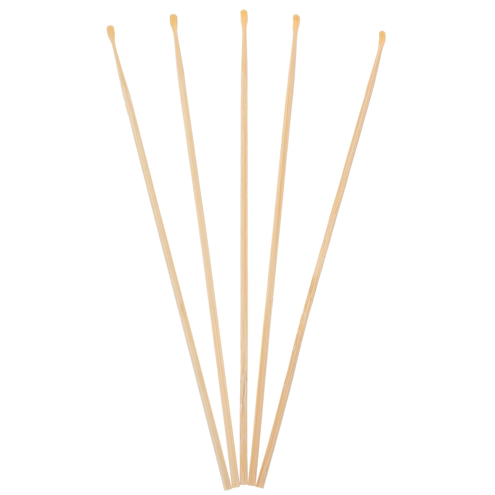 Healifty Ear Pick Bamboo Earwax Removal Spoon Tool 5Pcs