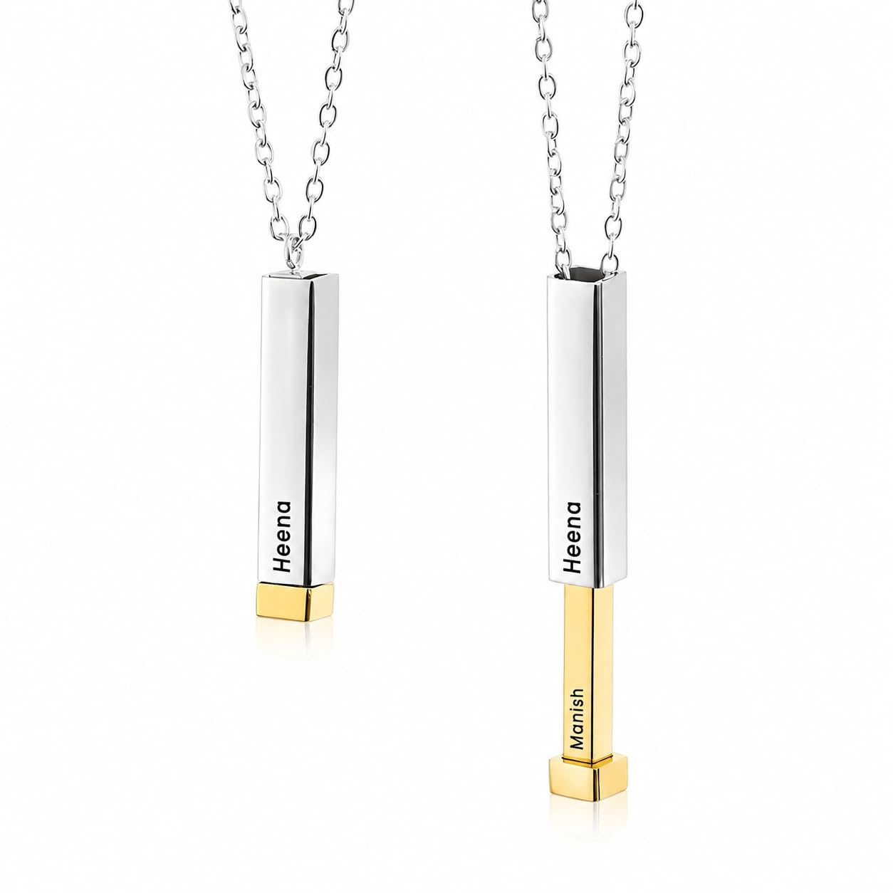 Personalized Pendant Necklace for Women and Girls Stainless Steel Anti Tarnish Bar Locket Custom Name Chain Jewelry Gift for Birthday Valentine Anniversary-image-16