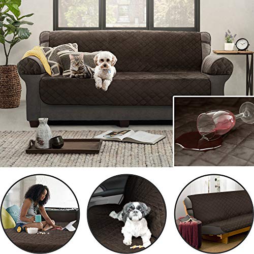 Zenna Homezenna Home Protector Chocolate Brown Waterproof Plush Loveseat Furniture Cover Dailymail