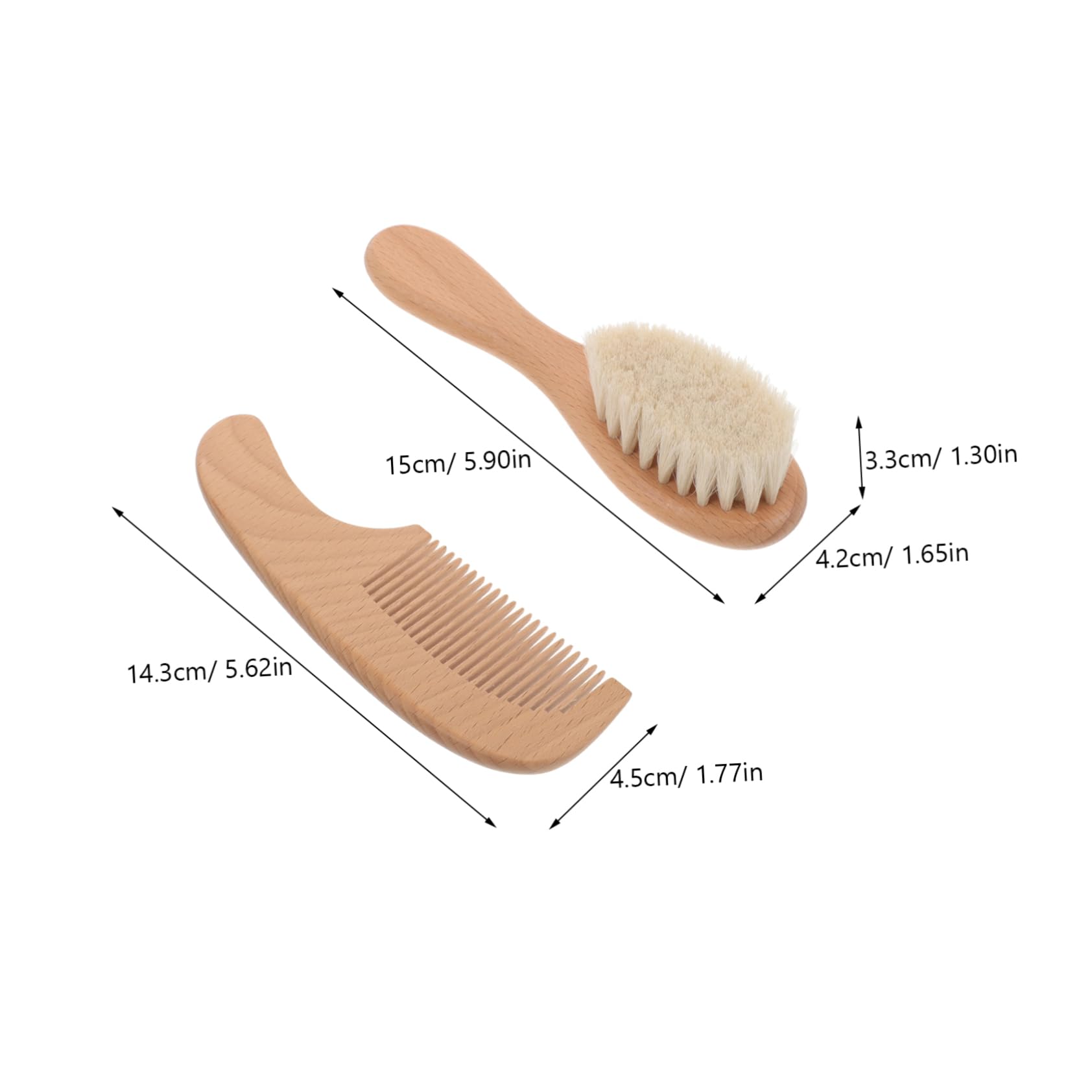 BESTonZON Baby Shampoo Set Hair Brush Detangler for Toddler Bath Brush Set Newborn Hairbrush
