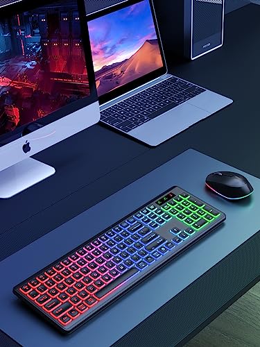 Sablute Wireless Keyboard And Mouse Backlit thumb #1