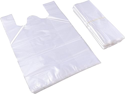 Cinkyou - Bolsa de plástico para camisetas de 800 unidades, bolsas de compras para comestibles, bolsa transparente para restaurantes, supermercados disponible en Yaxa Mexico