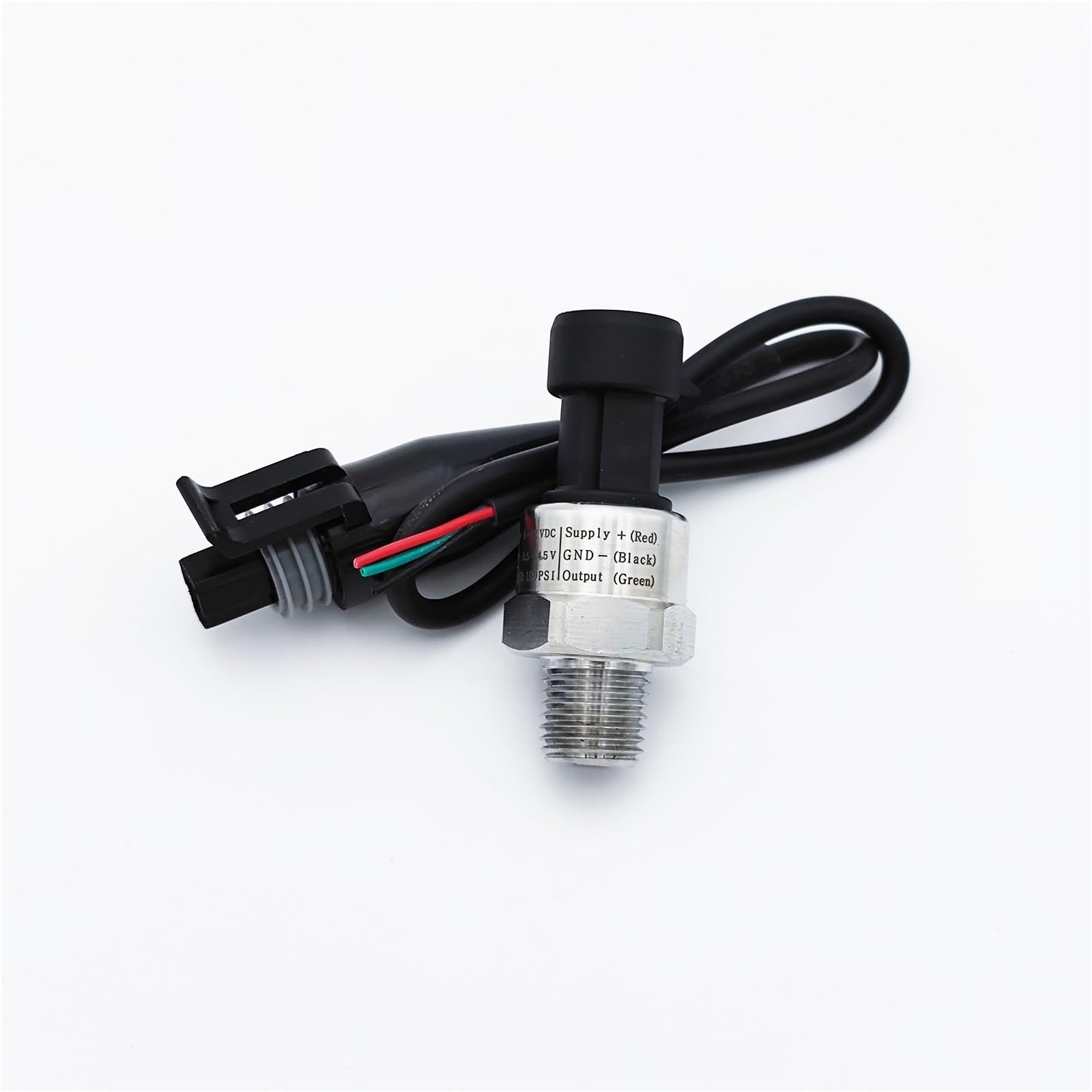 Transductor de sensor presión for agua, aceite, combustible, gas y aire. Sensor cerámico acero inoxidable. 12-24 V CC, 4-20 mA Alta precisión(0~0.5mpa)