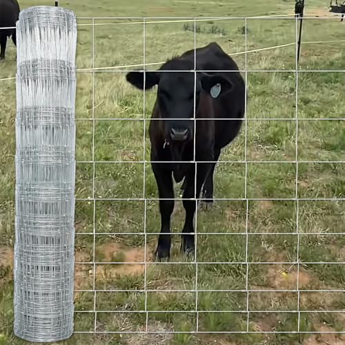RXWJZP Farm Fence, 4ft X 164ft Wire Fence, Goat Cattle...