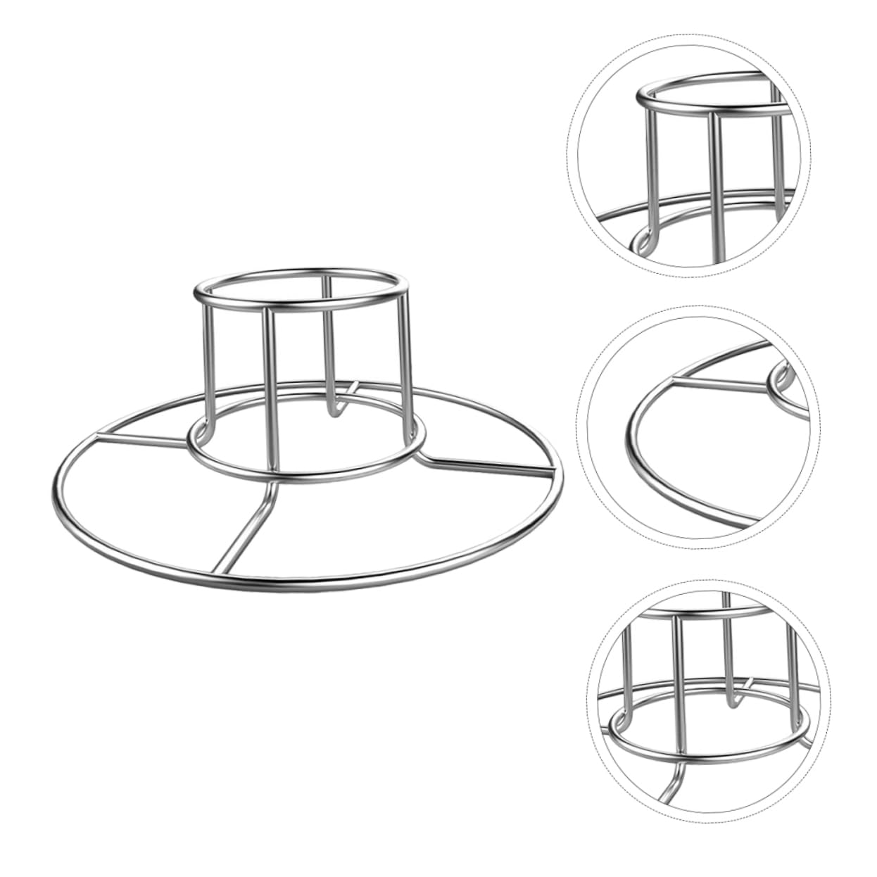 BESPORTBLE 4pezzi Inossidabile per Arrosto per Rack per BBQ Accessorio per Picnic e Grigliate all