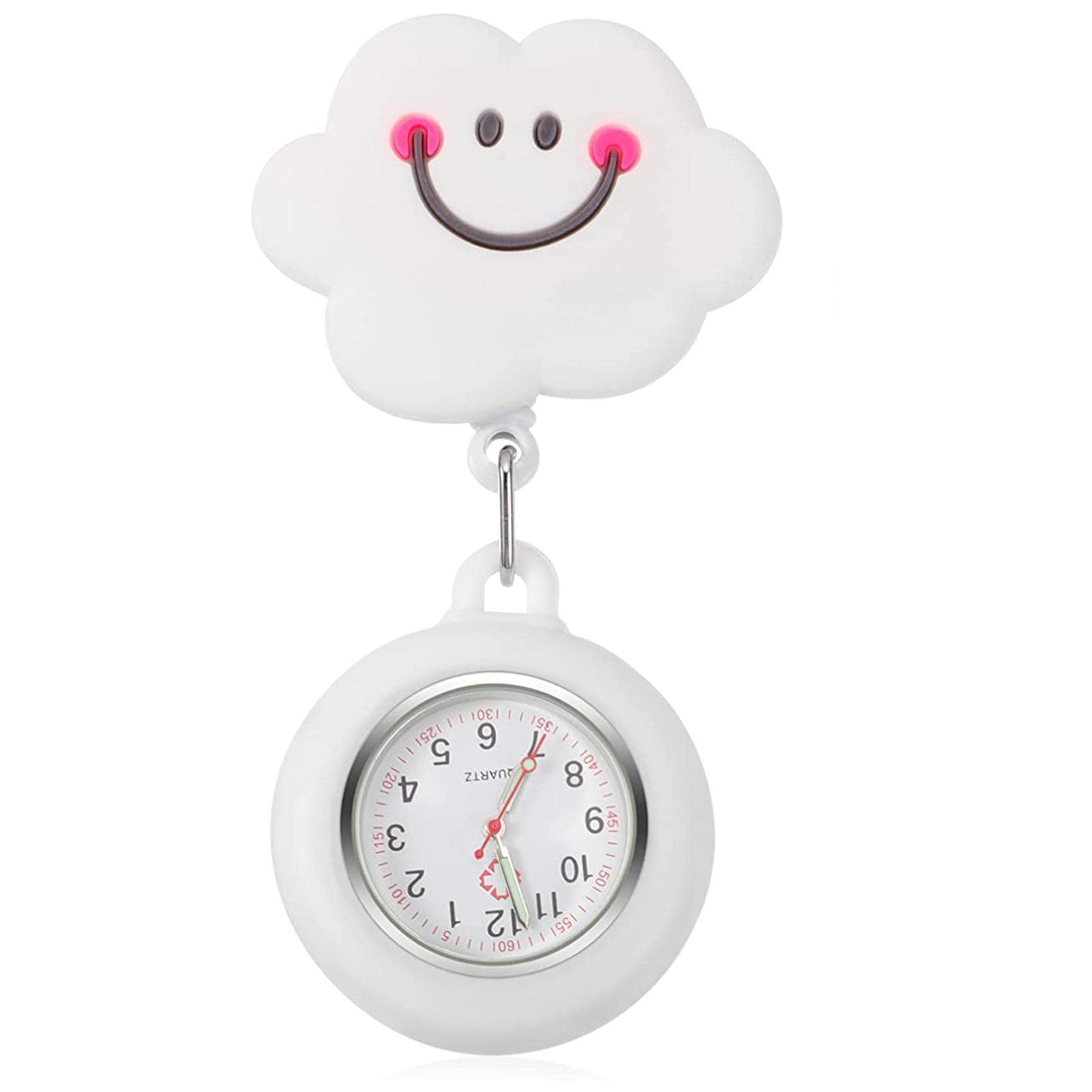 Lot De 4 Montres D'infirmière Rétractables - Aiguilles Lumineuses - Silicone Doux - Parfaites Soignants Et étudiants