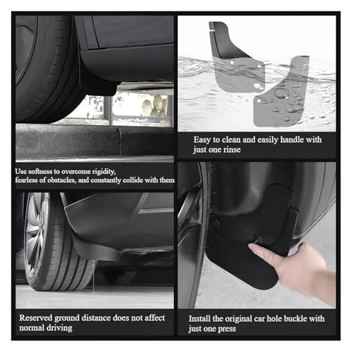 Guardabarros de coche TPE que protegen tu Tesla Model Y Juniper 2025 de salpicaduras 5