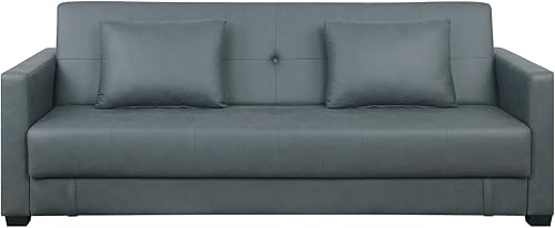 Pearington Mia - Sofá cama de microfibra, multiposición, dormitorio, sala de estar u oficina, futón con almacenamiento adicional debajo del cojín
