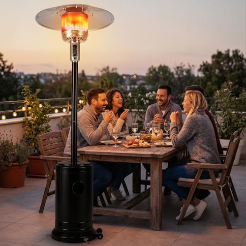 Tangkula 50,000 BTU Propane Patio Heater with Easy Ignition, Black - Image 2