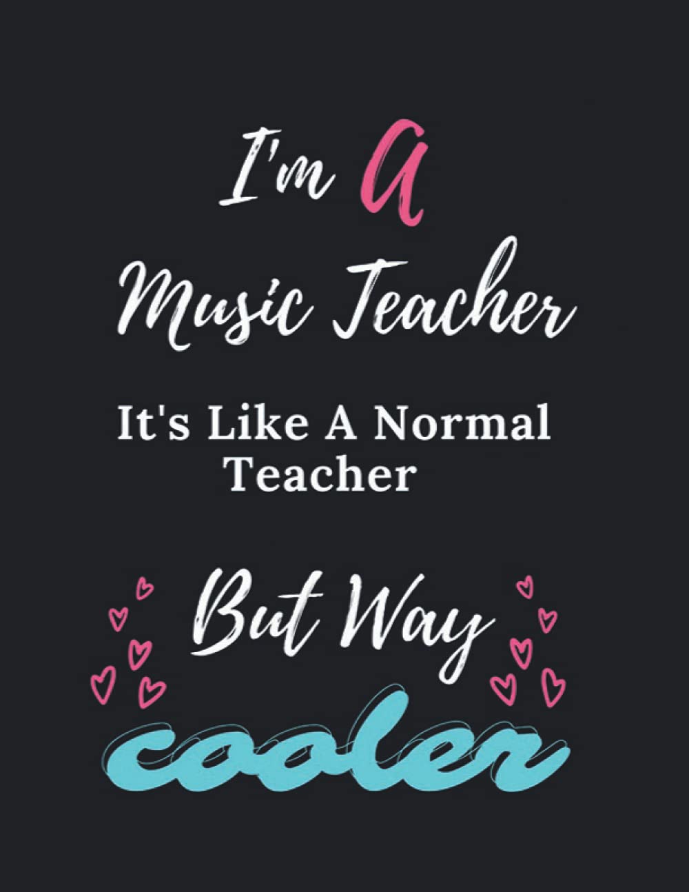 I'm A Music Teacher it's like a Normal Teacher: Numbered Music Manuscript Paper with empty Table of Contents, perfect gift for music teachers, 8.5" x ... musicians staff paper notebook, music teacher