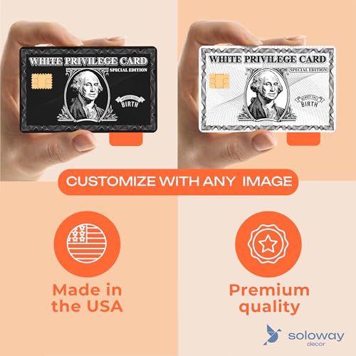 Funny White Privilege Card Cover – Vinyl Credit Card Sticker for Bank, Metro, and Transportation Cards – Durable, Anti-Bubble, 1 Pack2