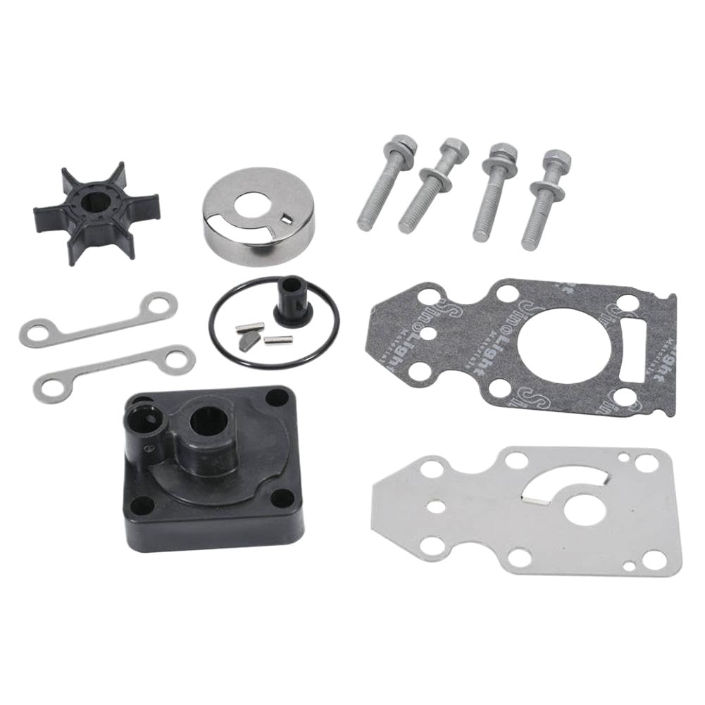 Kit di riparazione pompa acqua fuoribordo 63V W0078 compatibile con motore per barche a 2 tempi 9.9HP 15HP