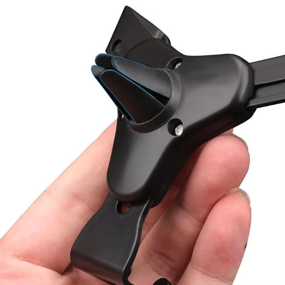 Para IPhone 15 Soporte Universal Para Coche Para Teléfono Rejilla Ventilación Clip Montaje Soporte Celda Gravity Mobile Phone Stand Accesorios(Black)