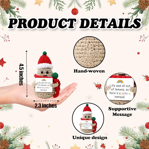 Muñeco crochet papa decorativo divertido 10.7 cm miniatura 2