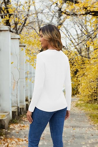 VIISHOW Women's Fall Cardigan Lightweight Long Sleeve V-Neck Open Front Button Up Loose Textured Cardigans with Pockets4