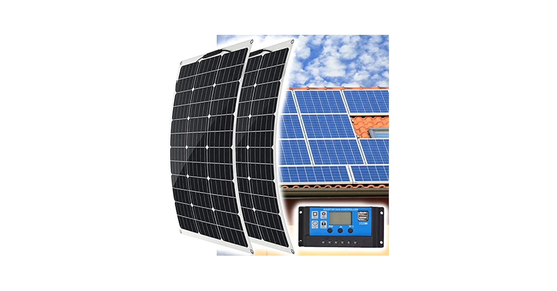 Amazon.co.jp: 太陽光パネル 800W ソーラーパネル キット18Vセミ