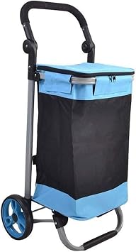 Shopping Trolley Shopping Cart Steel pipe foldable shopping cart wide flat frame capacity increase does not take up space Color #1