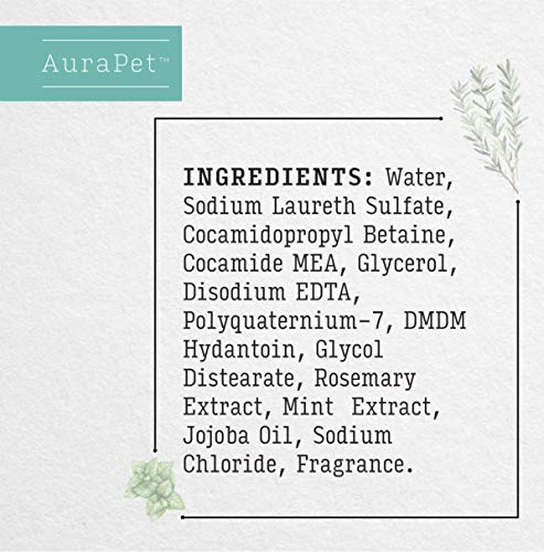 Aurapet Aromatherapy Rosemary Mint Shampoo For Dogs | 8 Oz Pet Shampoo For All Dogs, Great Calming Shampoo For Dogs With Dry, Itchy Skin | Dog Wash, 8 Ounces #TOP4